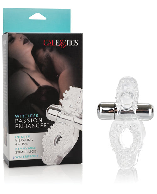 Clear Wireless Passion Enhancer with Vibrating Bullet - featured product image.