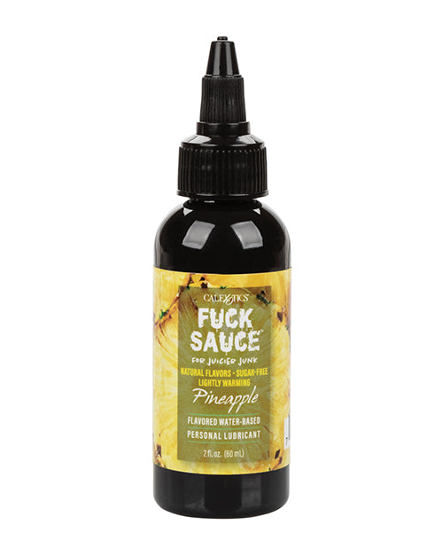 Fuck Sauce Pineapple Flavoured Water-Based Lubricant - 2 oz Product Image.