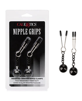 Adjustable Weighted Nipple Grips -Silver - Featured Product Image