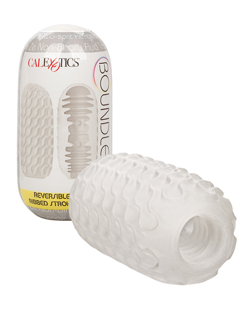 Boundless Reversible Ribbed Stroker: Ultimate On-the-Go Pleasure Product Image.