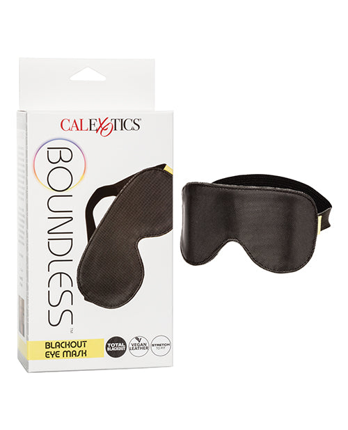 Boundless Blackout Eye Mask: Luxe Vegan Leather Sensory Deprivation Product Image.