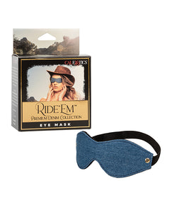 Ride 'Em Premium Denim Collection Eye Mask - The Essence of Luxury and Serenity
