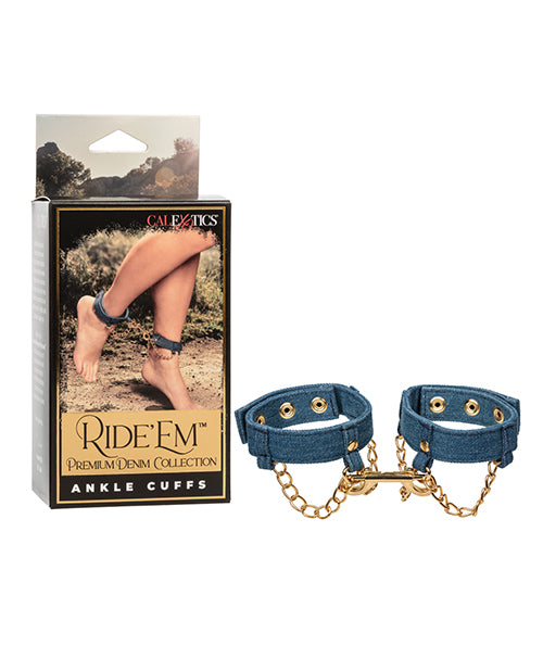 Ride 'Em Premium Denim Ankle Cuffs: Style, Comfort, Sensuality - featured product image.