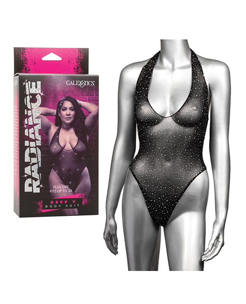 Radiance Plus Size Deep V Body Suit - featured product image.