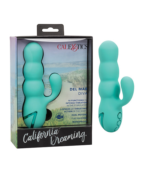 California Dreaming Del Mar Diva: Vibrador de sensación de empuje - featured product image.