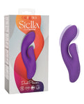 Stella Liquid Silicone Dual Pleaser - Purple G-Spot Massager