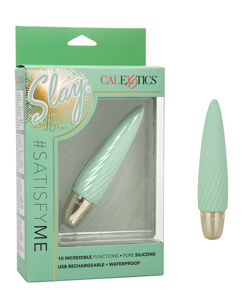 Slay #Satisfy Me - Green Mini Bullet Massager - featured product image.