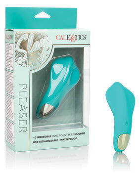 Slay Pleaser Teal Vibrating Massager: On-the-Go Bliss - Featured Product Image
