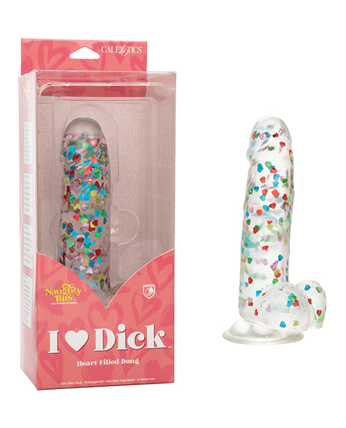 Naughty Bits I Love Dick Heart-Filled Dong - 6" Playful Pleasure - featured product image.