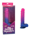 Naughty Bits Ombre Hombre XL 振動假陽具：閃閃發光的樂趣 - 10 種功能