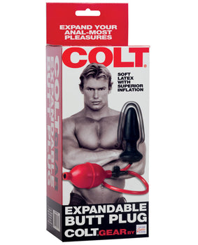 COLT Expandable Butt Plug - Black: Inflatable Anal Pleasure - Featured Product Image