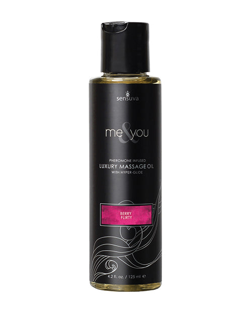 Sensuva Me & You Berry Flirty Massage Oil - Pheromone-Infused Sensual Bliss - featured product image.