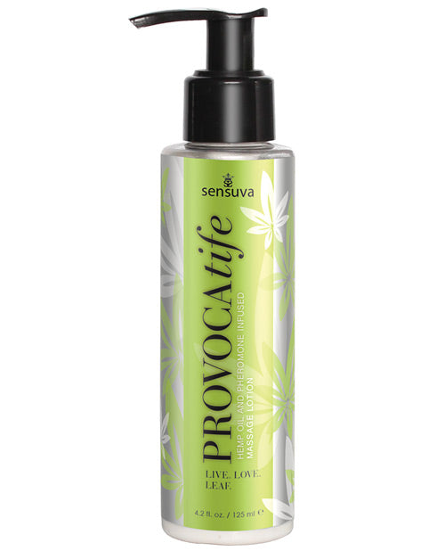 Sensuva Provocatife Hemp Oil Massage Lotion with Pheromones 🌿 - featured product image.