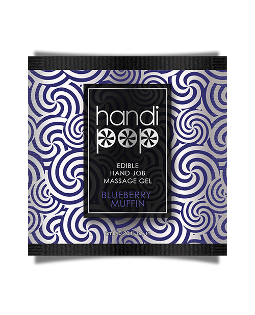 Handipop Blueberry Muffin Massage Gel - 6 ml Packet - featured product image.