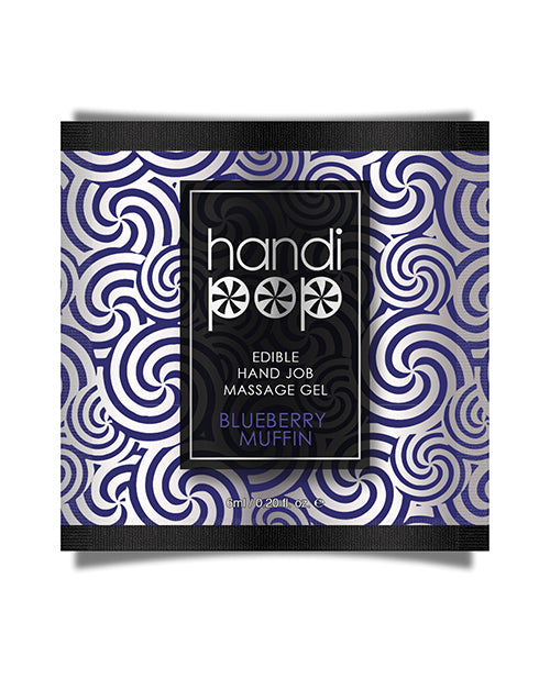 Handipop Blueberry Muffin Massage Gel - 6 ml Packet Product Image.