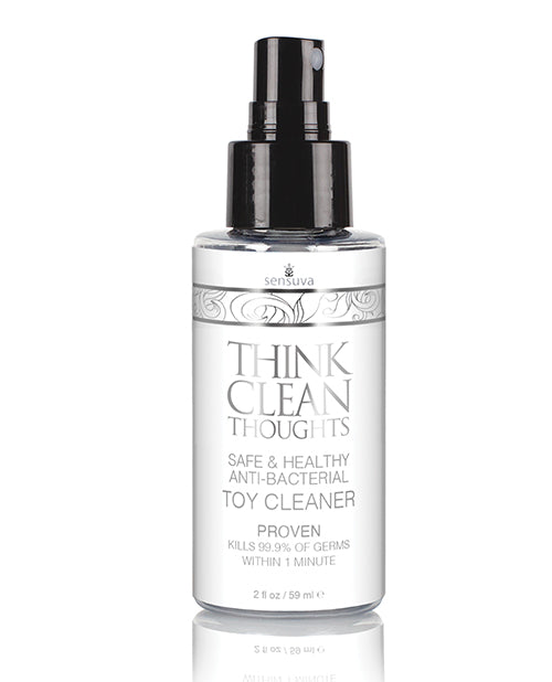 Limpiador de juguetes Sensuva Think Clean Thoughts - 2 oz - featured product image.