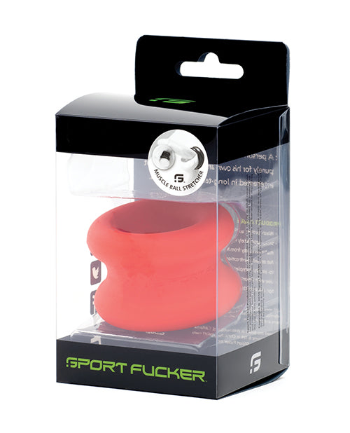 Sport Fucker Silicone Muscle Ball Stretcher - Black: The Ultimate Pleasure Enhancer Product Image.