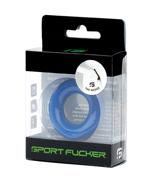 Sport Fucker Silicone The Wedge - Anillo para el pene negro - featured product image.