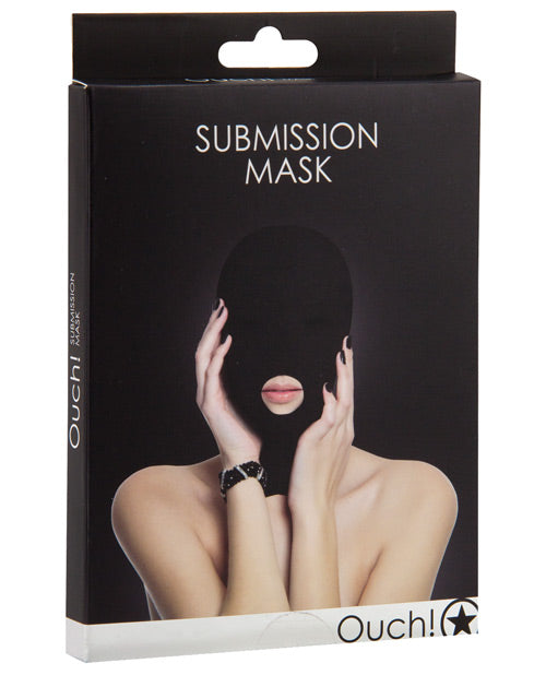 Shots Ouch Black Submission Mask: Heighten Intimacy - featured product image.