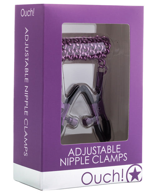 Shots Ouch Adjustable Nipple Clamps: Customisable Pleasure Product Image.