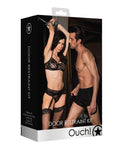 Shots Ouch Kit de sujeción para puerta - Negro: experiencia de bondage definitiva