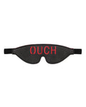 Shots Ouch Black Leather Blindfold