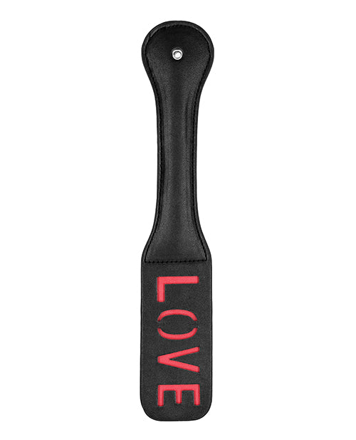 Shots Ouch Love Imprint Paddle in Black - featured product image.