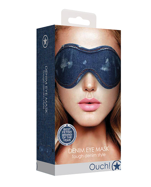 Luxurious Shots Denim Eye Mask Product Image.
