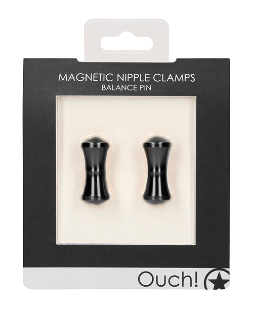 Shots Ouch Pinzas para Pezones Magnéticas Plata: Elegancia Sensual Product Image.