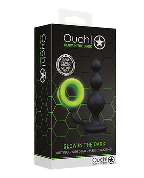 Glow-in-the-Dark Butt Plug & Cock Ring: Double Pleasure - Featured Product Image