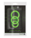 Shots Ouch Glow-in-the-Dark Cock Ring Set