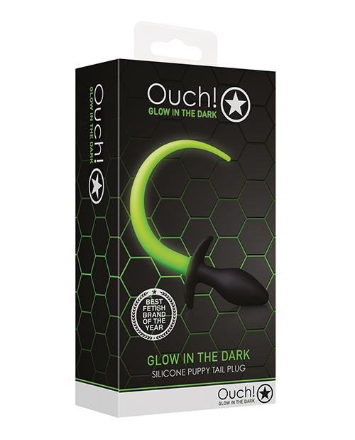 Ouch Puppy Tail Plug - Glow in the Dark - featured product image.