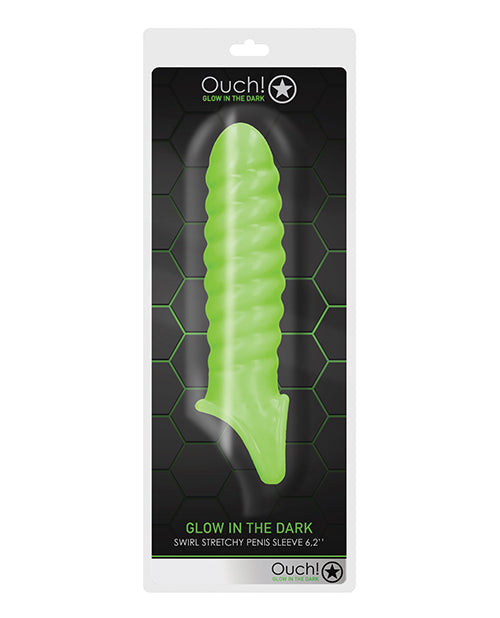 Glow-in-the-Dark Penis Sleeve with Ball Strap Product Image.