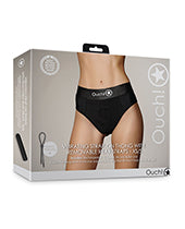Shop for the Shots Ouch Vibrating Strap On Thong - Black XL/XXL at My Ruby Lips