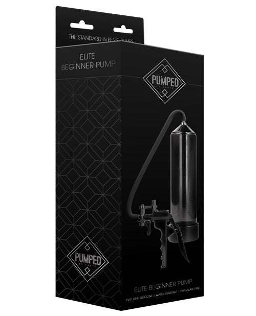 Shots Pumped Elite Beginner Pump - Black: Elevate Your Intimacy - featured product image.