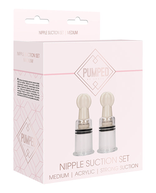 Shots Pumped 乳頭吸力套裝 - 中透明 - featured product image.