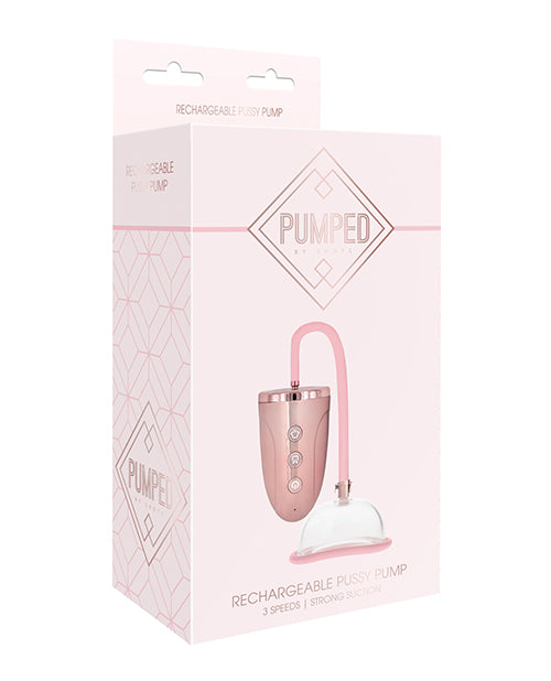 Rose Gold Automatic Rechargeable Pussy Pump Set - featured product image.