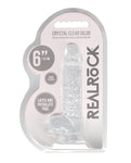 Consolador Realrock Crystal Clear con Bolas