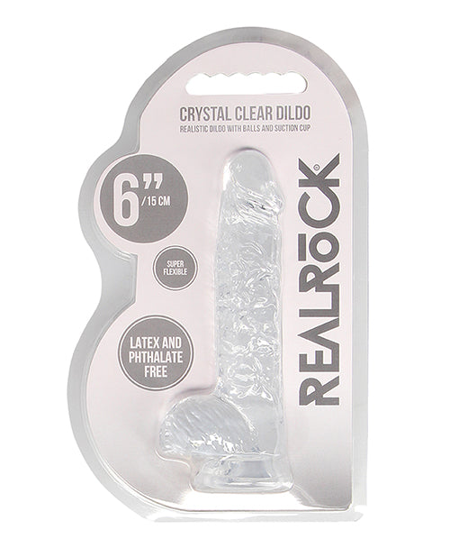 Shots Realrock Crystal Clear Dildo with Balls - A Sensational Journey of Pleasure - featured product image.