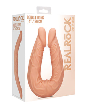 Realistic Shots RealRock 14" Double Dong - Flesh - Featured Product Image