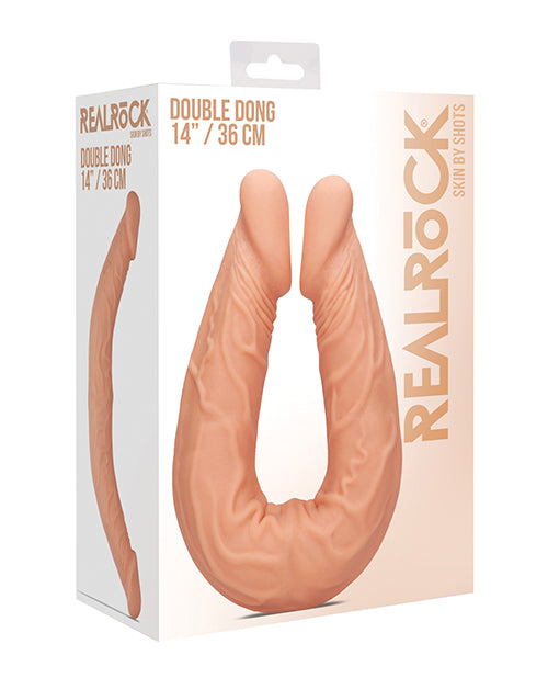 Realistic Shots RealRock 14" Doble Dong - Carne - featured product image.