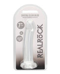 Shots Realrock Crystal Clear Consolador realista de 7"