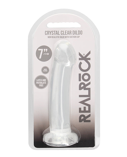 Consolador realista Realrock Crystal Clear de 7" - featured product image.