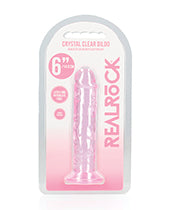 Deseo Eterno: Shots Realrock Crystal Clear Consolador con Ventosa Product Image.