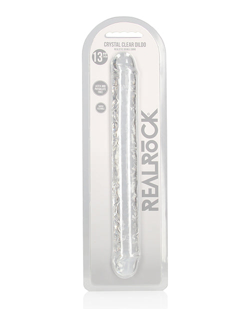 Realrock Crystal Clear 14" Double Dildo Product Image.