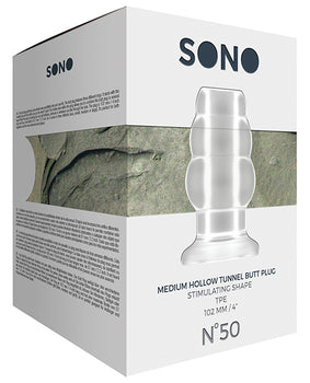 Sono Medium Clear Butt Plug: Progressive, Versatile, Comfortable - Featured Product Image