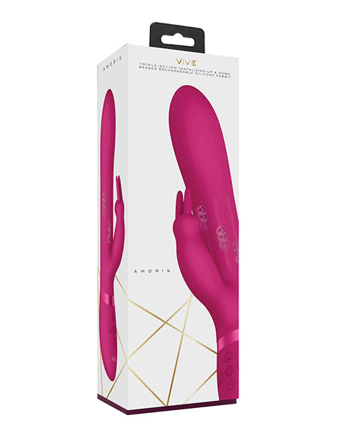 Vive Amoris Stimulating Beads Rabbit in Pink - The Essence of Customised Pleasure Product Image.