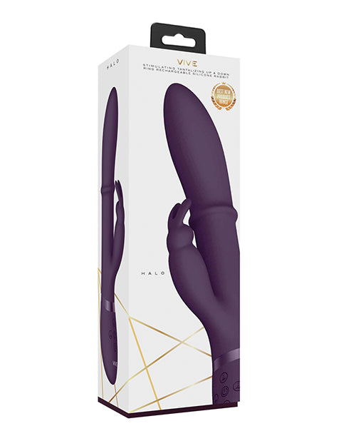 VIVE HALO Up & Down Ring G-Spot Rabbit - Purple Passion Product Image.