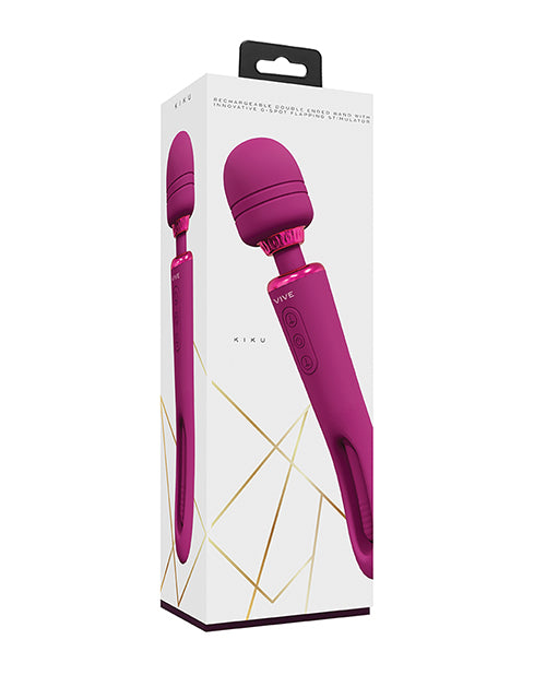 Shots Vive Kiku Purple Double Ended Wand & G-spot Stimulator Product Image.