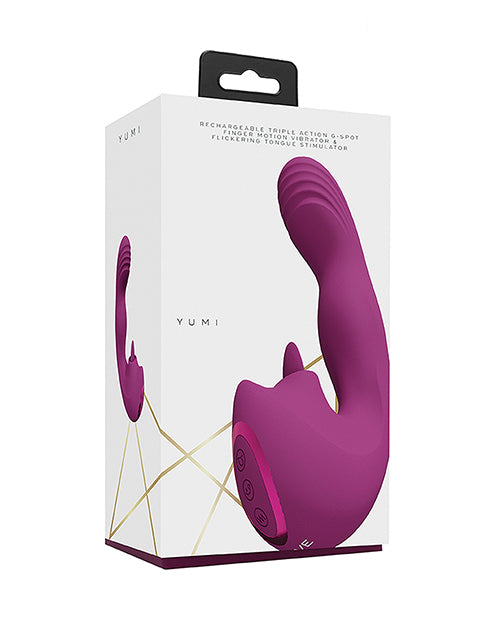 Shots Yumi Vibrador Punto G Triple Acción Product Image.